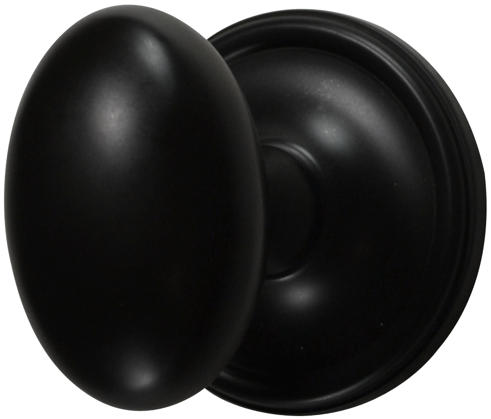 COPPER MOUNTAIN HARDWARE Solid Brass Egg Door Knob Set in Several Finishes