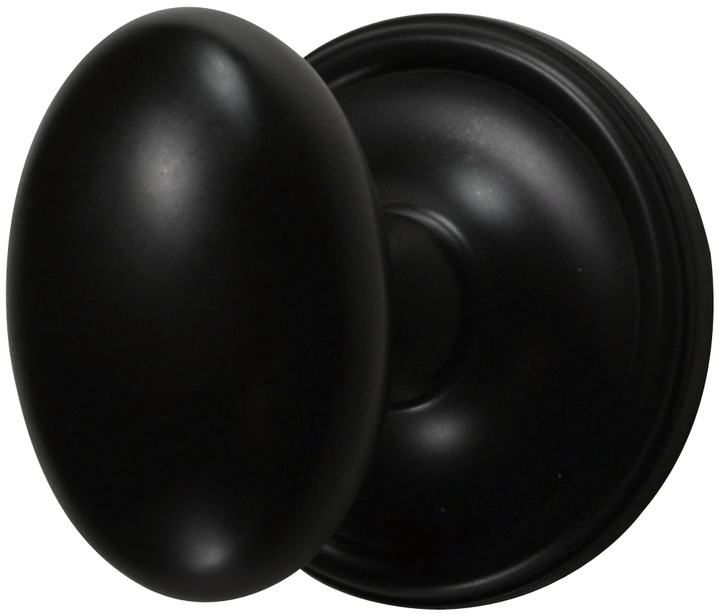 COPPER MOUNTAIN HARDWARE Solid Brass Egg Door Knob Set in Several Finishes