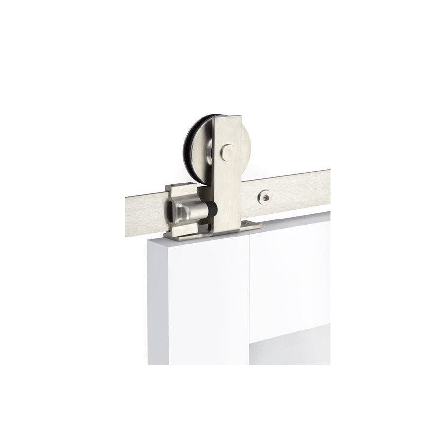 Modern Rectangular Top Mount Barn Door Hanger (Several Finishes Available) EMTEK