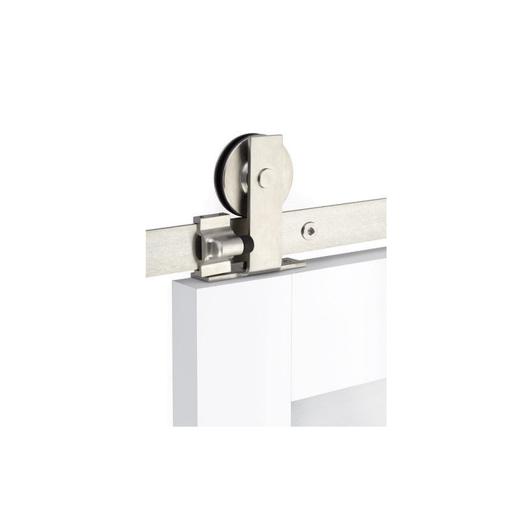 Modern Rectangular Top Mount Barn Door Hanger (Several Finishes Available) EMTEK