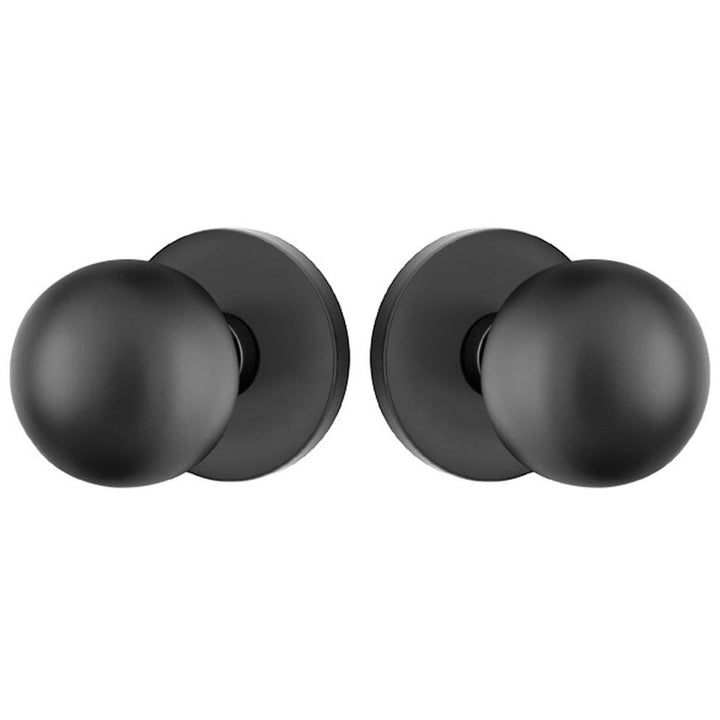 Emtek Solid Brass Orb Door Knob Set With Disk Rosette EMTEK