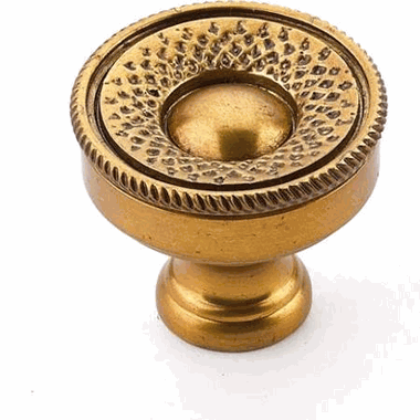 1 1/4 Inch Symphony Sonata Round Cabinet Knob (Paris Brass Finish) SCHAUB