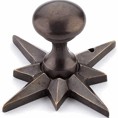 11/16 Inch Symphony Elegance Sonata Round Cabinet Knob (Dark Antique Bronze Finish) SCHAUB