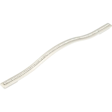 13 3/8 Inch (11 3/8 Inch c-c) Skyevale Cabinet Pull with Crystals (Brushed Nickel Finish) SCHAUB