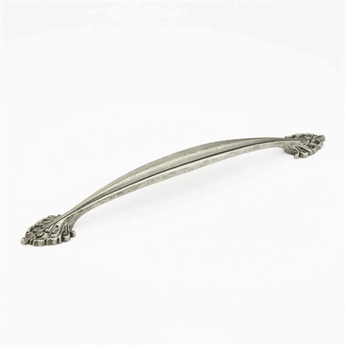 18 5/8 Inch (15 Inch c-c) Corinthian Cabinet Pull (Corinthian Silver Finish) SCHAUB