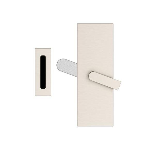 Modern Rectangular Privacy Barn Door Lock with Strike (Several Finishes Available) EMTEK