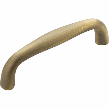 3 3/8 Inch (3 Inch c-c) Traditional Designs Cabinet Pull (Antique Light Brass Finish) SCHAUB