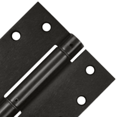 4 1/2 Inch x 4 1/2 Inch Steel Spring Hinge (Square Corner, Oil Rubbed Bronze Finish) DELTANA