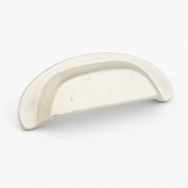 4 1/8 Inch (3 1/2 Inch c-c) Mountain Cup Pull (Antique Silver Finish) SCHAUB