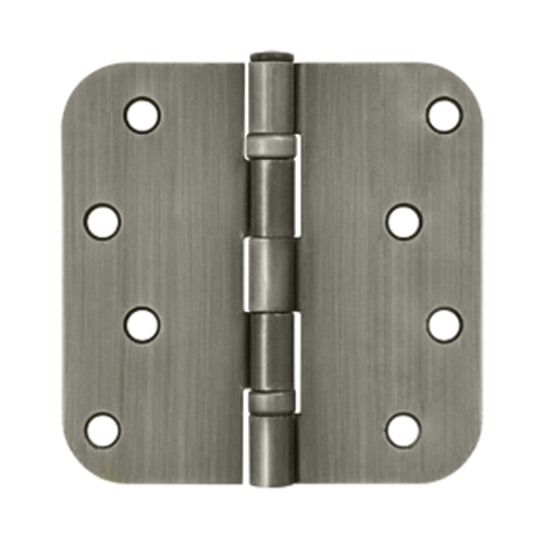 4 Inch x 4 Inch Ball Bearing Steel Hinge (Antique Nickel Finish) DELTANA