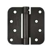 4 Inch x 4 Inch TT Steel Spring Hinge (5/8 Radius Corner, Oil Rubbed Bronze Finish) DELTANA