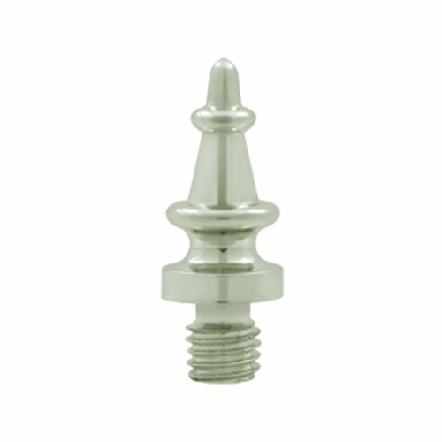 5/8 Inch Solid Brass Steeple Tip Cabinet Finial (Polished Nickel Finish) DELTANA