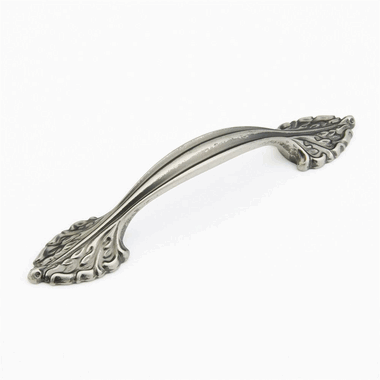 6 1/2 Inch (3 3/4 Inch c-c) Corinthian Cabinet Pull (Corinthian Silver Finish) SCHAUB