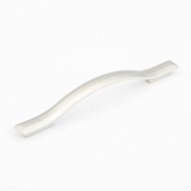 7 1/2 Inch (5 Inch c-c) Skyevale Cabinet Pull (Brushed Nickel Finish) SCHAUB
