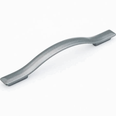 7 1/2 Inch (5 Inch c-c) Skyevale Cabinet Pull (Milano Silver Finish) SCHAUB