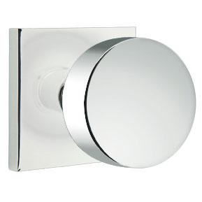 Emtek 510ROU Round Passage Door Knob Set from the Brass Modern Collection Flat Black Knobset Passage EMTEK