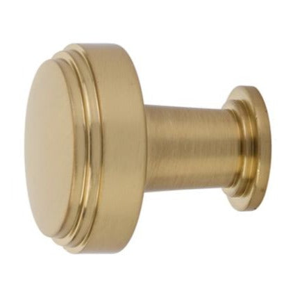 1 3/4 Inch Solid Brass Newport Knob (Satin Brass Finish) EMTEK