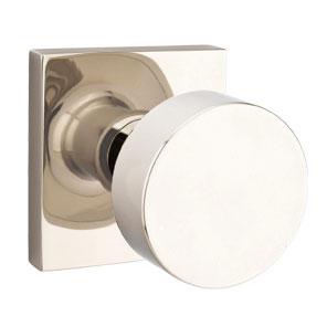 Emtek 510ROU Round Passage Door Knob Set from the Brass Modern Collection Flat Black Knobset Passage EMTEK
