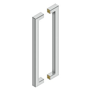 18 Inch Stainless Steel Contemporary Pulls (Back to Back) DELTANA