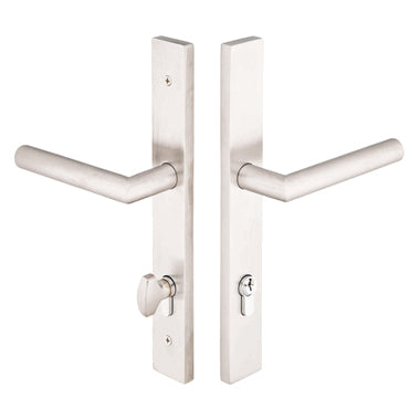 Stainless Steel Euro Keyed Style Multi Point Lock Trim (Brushed Stainless Steel Finish) EMTEK