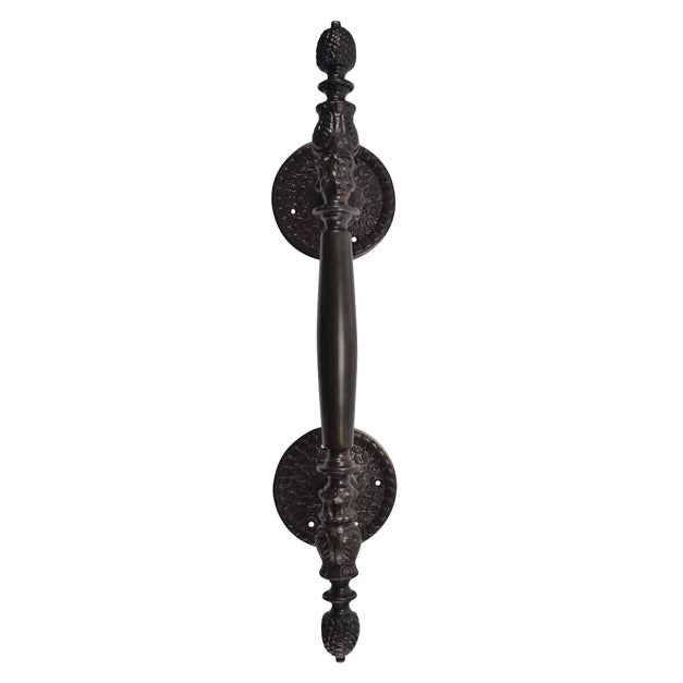 13 Inch Large Solid Brass Heavy Duty Door Pull (Black Bronze Finish) COPPER MOUNTAIN HARDWARE