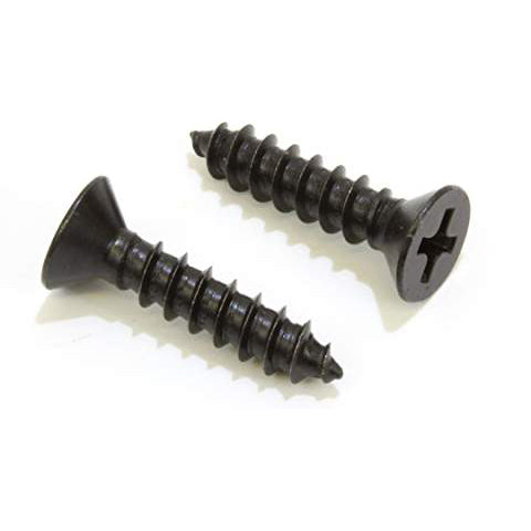 Single 3/4 Inch Black Phosphate Steel Wood Screw (Black Bronze Finish) COPPER MOUNTAIN HARDWARE