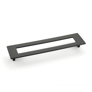 8 1/2 Inch (7.5 Inch c-c) Finestrino Rectangle Pull (Matte Black Finish) SCHAUB